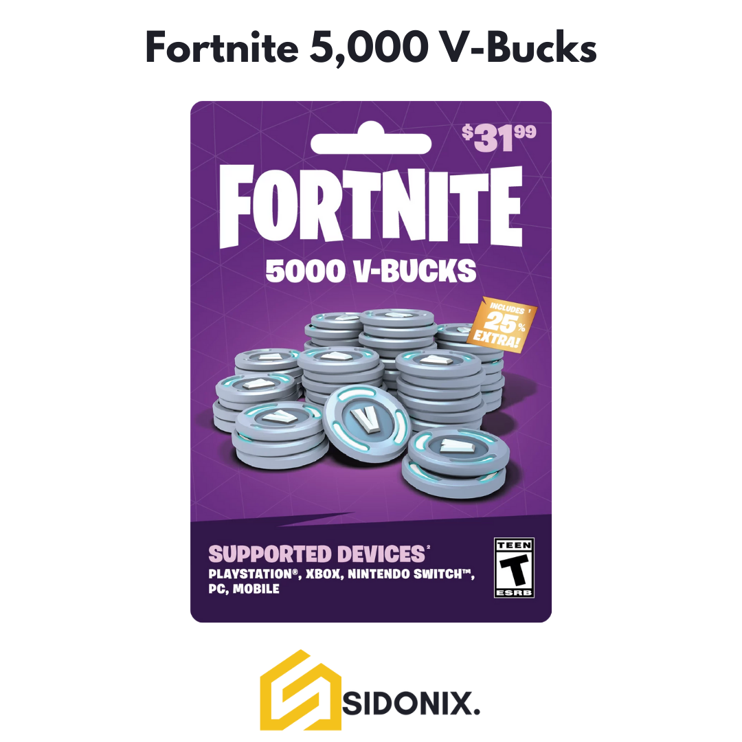 Fortnite 5,000 V-Bucks [ Top up ]